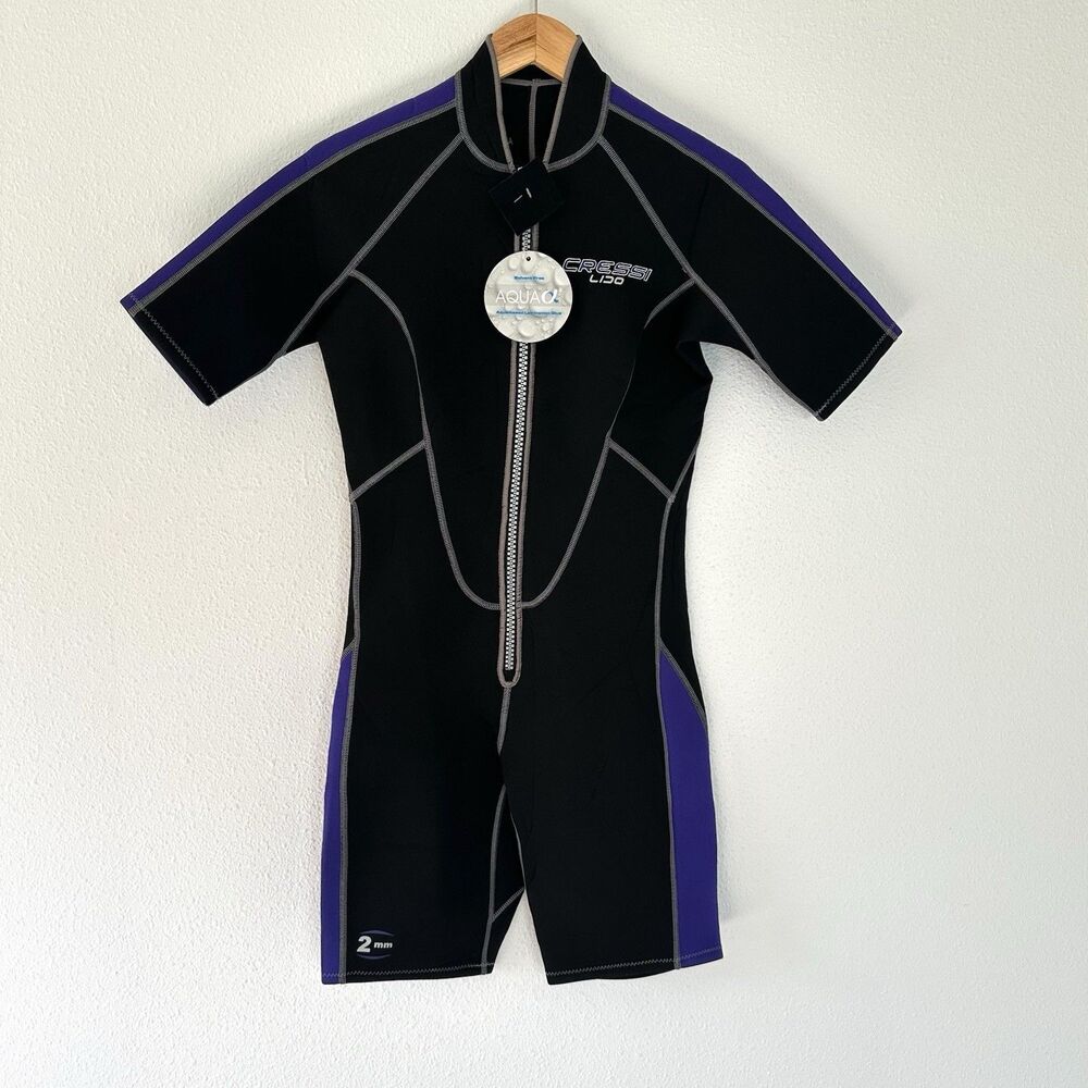 NEW Cressi Lido Short Black Purple Size Medium M Shorty